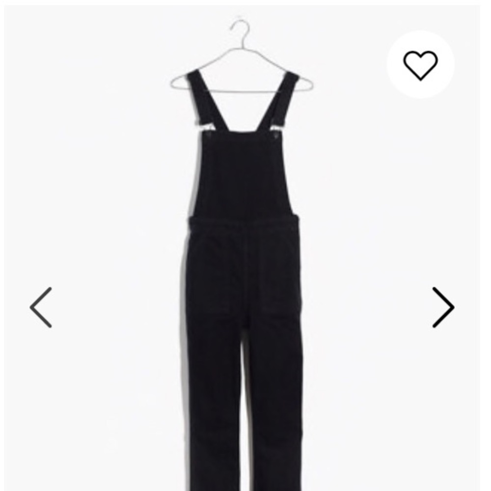 dark denim madewell overalls size S